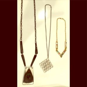VINTAGE ART-DECO STYLE NECKLACE LOT